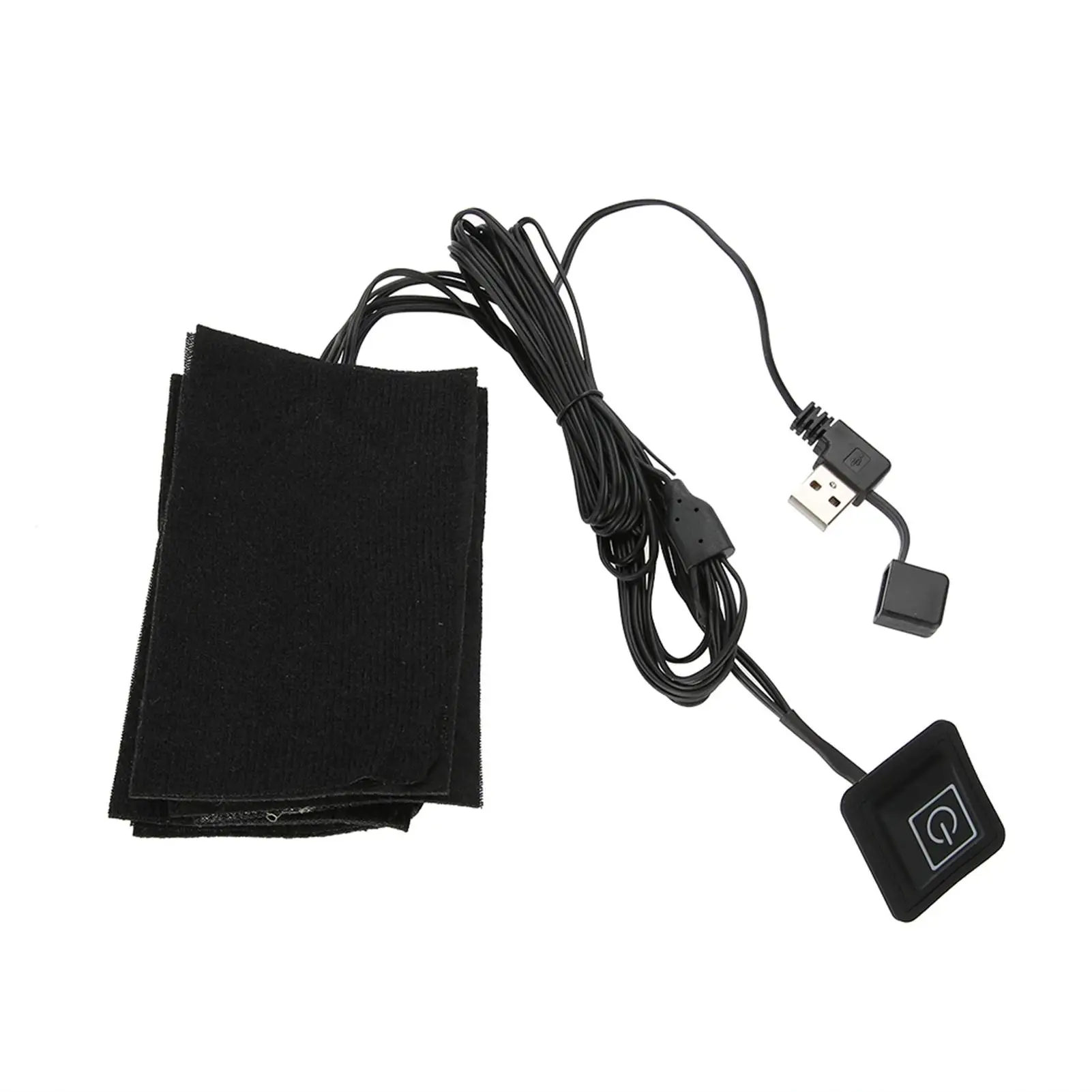 USB Electric Heated Vest Pads Adjustable Temperature Winter Outdoor Thermal Heating Tool Five Heater Elements