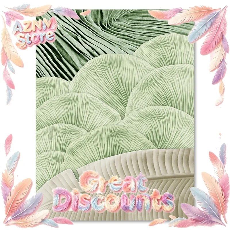 2026 Green Ginkgo Leaf Poster Leaf Embroidery Texture Canvas Painting Nordic Room Wall Art Picture For Home Decoration Painting