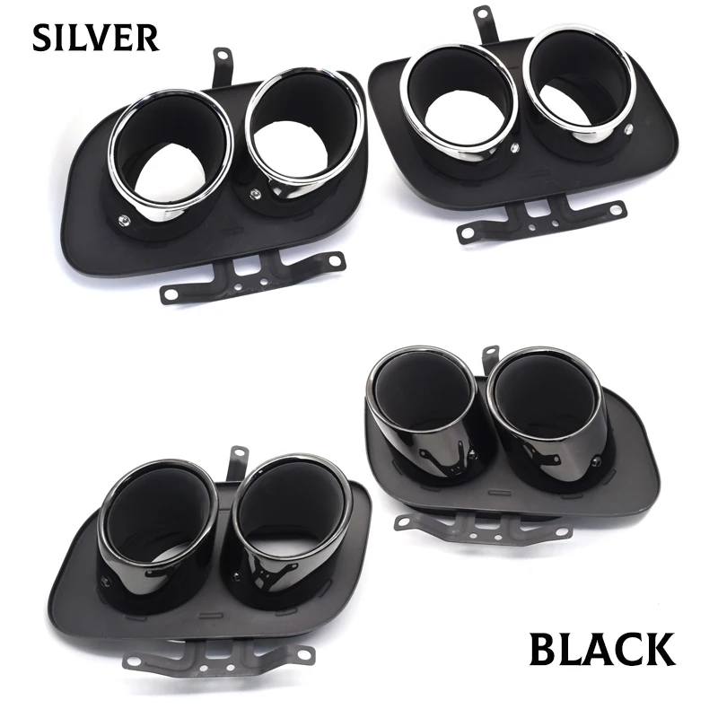 Quad Car Exhaust Tip For Porsche 992 Carrera 2 / 4 / S / 4S Stainless Steel Muffler Tip Tailpipe Exhaust System Nozzle Tips