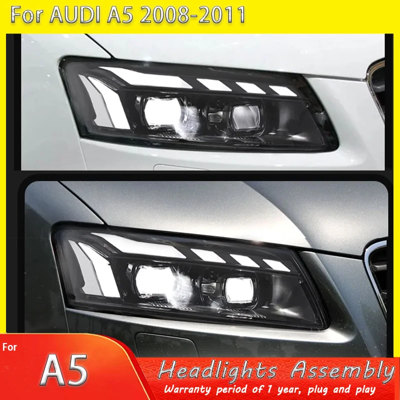 

Car styling Headlights for Audi A5 RS5 2008-2016 new style full LED DRL Dynamic Signal Head Lamp Bi Xenon Beam Headlamp Accembly
