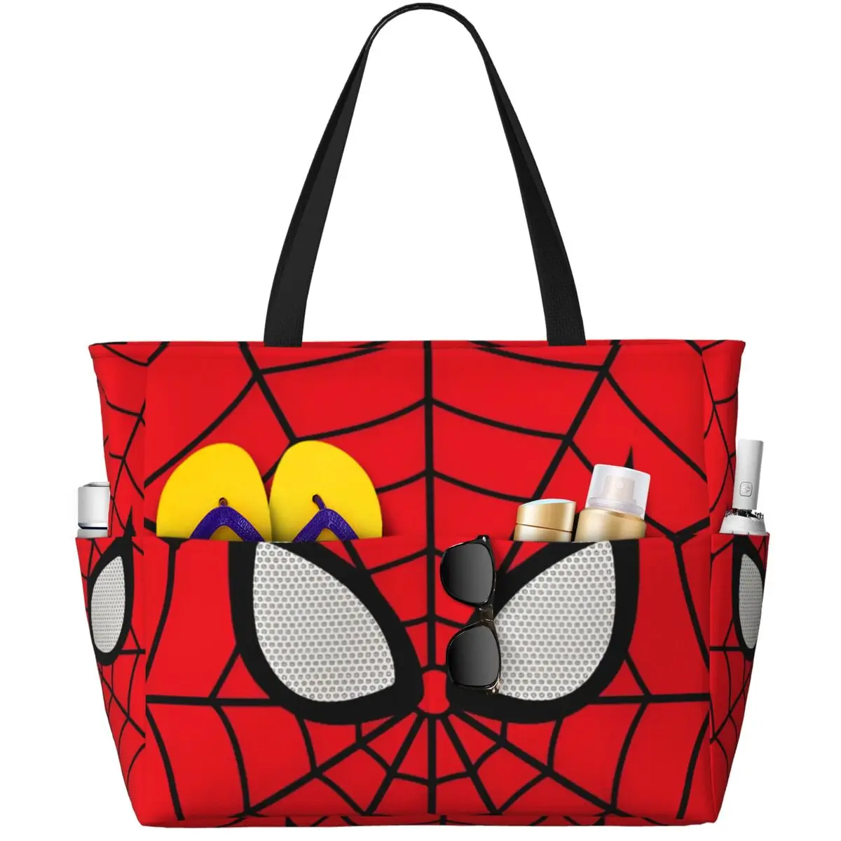 Spider Man Large Beach Tote Bag Women Waterproof Tote Bags for Travel