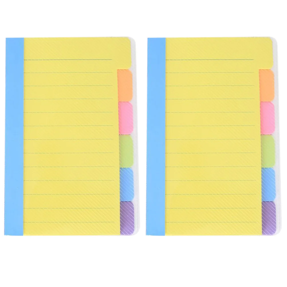 

Self Stick Notepad Paper Tabs Memo Planner Notebook School Supplies Neon ColorsReusable Water Adhesive Portable