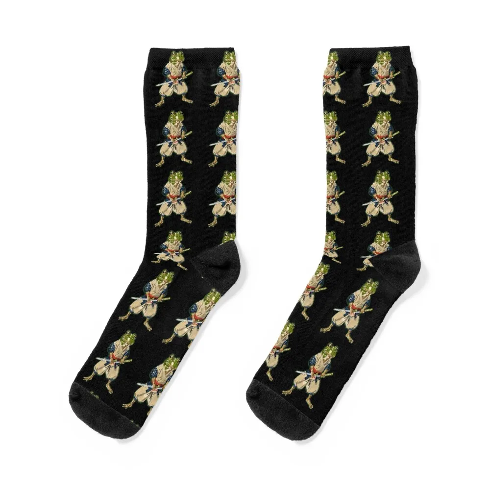 

Ninja Frog Socks heated with print Sports funny sock Socks For Women Men's
