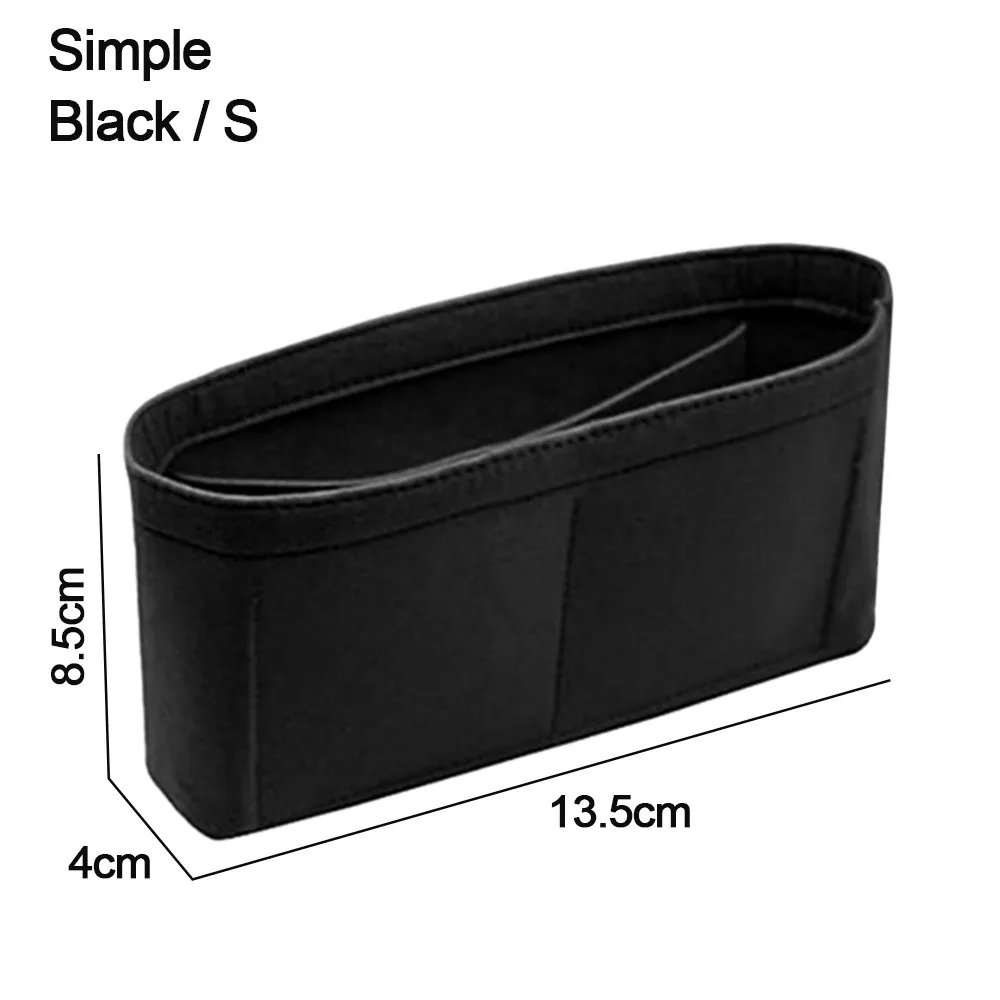 Portable Felt Handbag Insert Bag Black Khaki Storage Organization Internal Bag Bag Support For Marmont