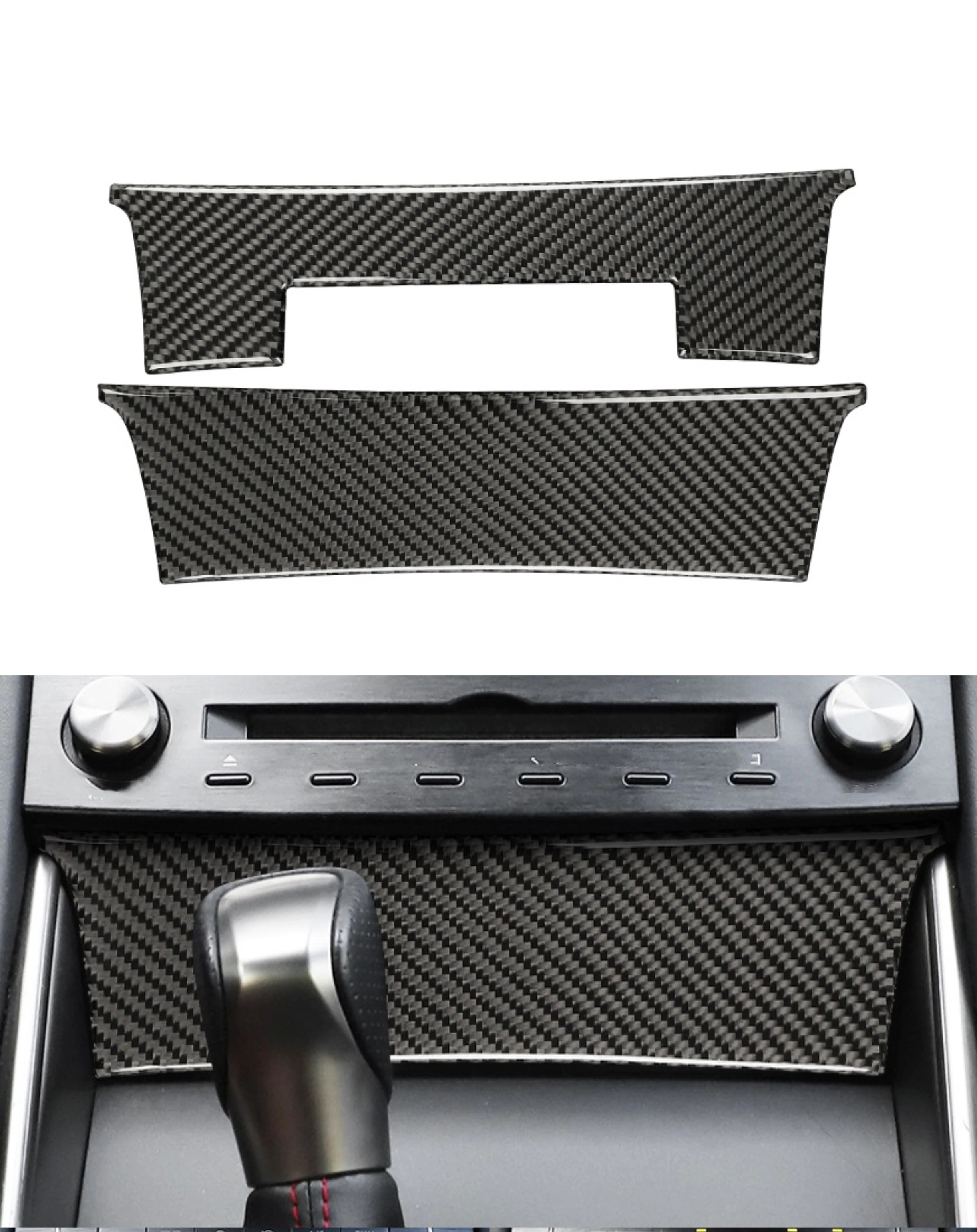 

Car Center Console Decoration Cover Sticker for Lexus IS250 2013-2019 Carbon Fiber Decal Trim Auto Interior Accessories