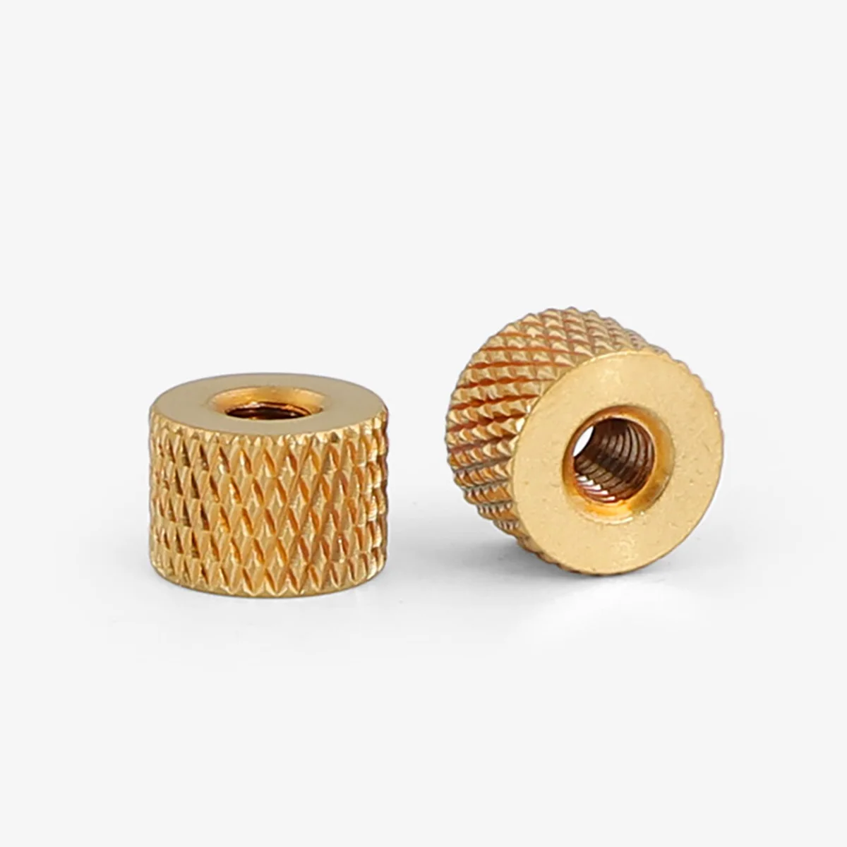 Brass Knurled Hand Tight Nuts, Pineapple Pattern Round Nuts M2-M4