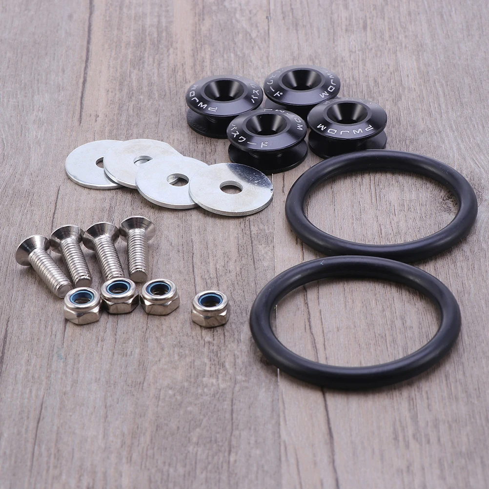 

Quick Release Clips Black Car Accessories Reinforcement Washers Fastener Kit For Bumper Holders For Cars Front Rear Bumper