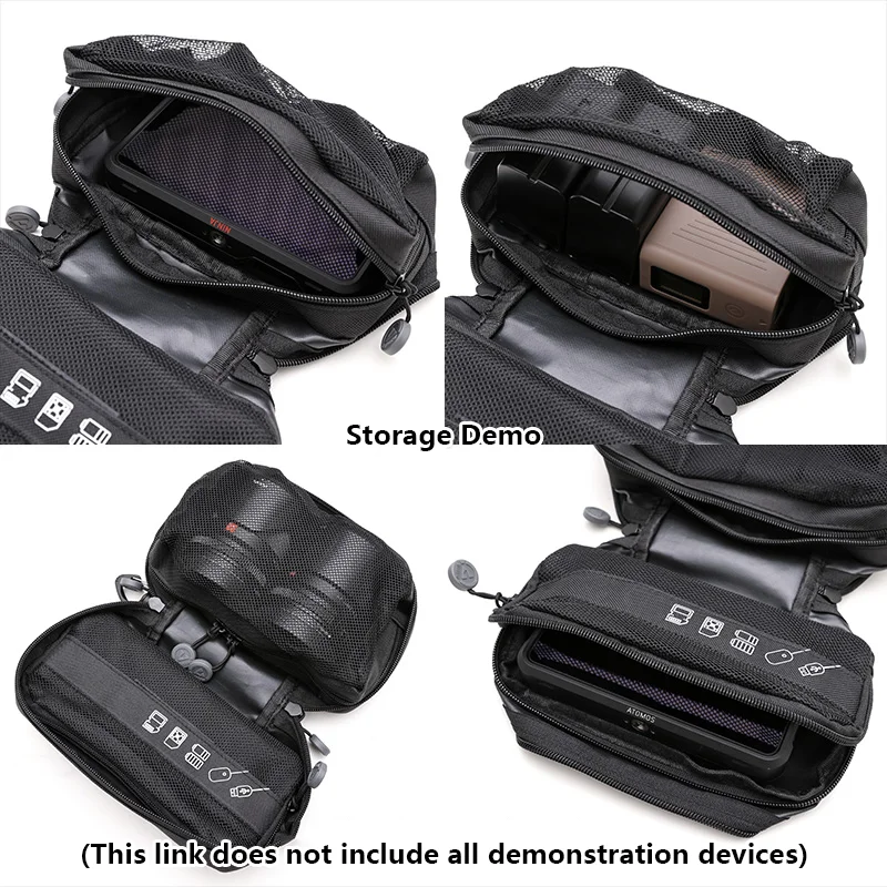 Vlogger Storage Bag per fotografo Charger Monitor da 5 pollici piccole fotocamere obiettivo della batteria custodia digitale portatile