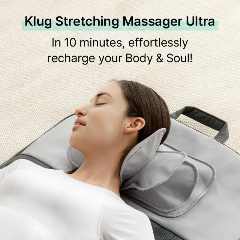 Stretching Massager Ultra, Effortless auto-Stretching Mat, Ease Back & Neck Pain with 3 Intensity Levels 7 Exceptional Programs