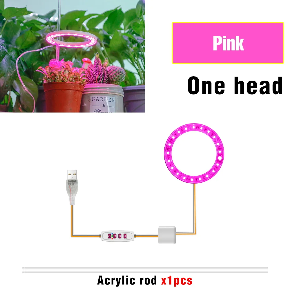 LED Grow Light Volledige Spectrum Phytolamp Kamerplant Lamp Hydrocultuur Bloemzaden Teelt Groeilicht Met Timing Functie