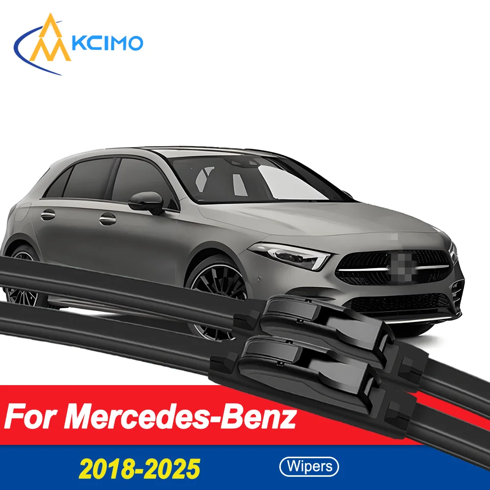 

2 шт. щетки стеклоочистителя для Mercedes-Benz A-Class W177/V177 2018-2025, передние лобовые стеклоочистители, аксессуары для щеток 2025 2024