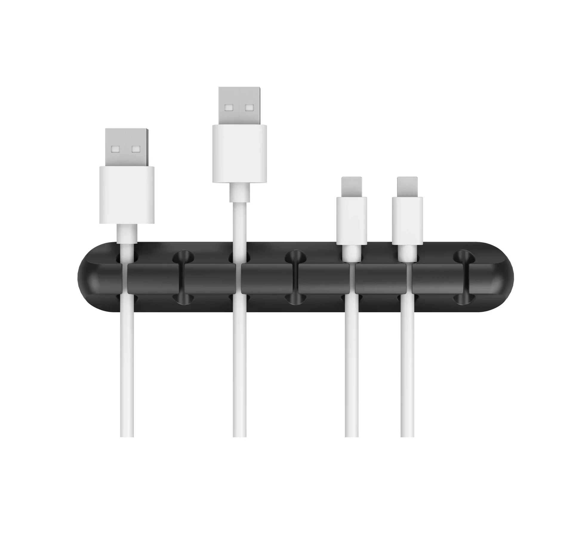 NNBILI Siliconen USB-kabelorganizer Kabelhaspel Desktop Tidy Management Clips Kabelhouder voor muis Hoofdtelefoon Draadorganizer