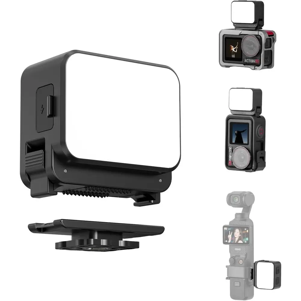

Compact Action Camera, 3-4 LED Video Light Kit, Action 5 Pro 4-3 Accessories