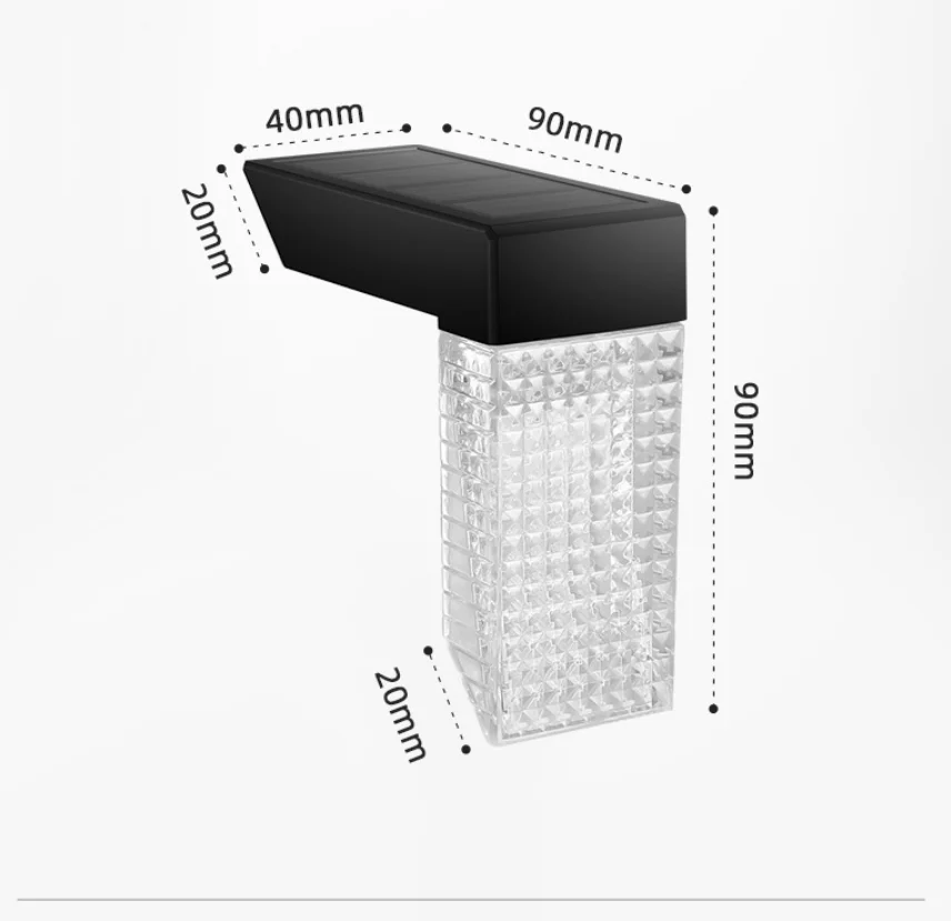 أحدث 1 قطعة أضواء خطوة تعمل بالطاقة الشمسية أضواء أرضية فناء حديقة مسارات الشرفة الشرفة الديكور #5