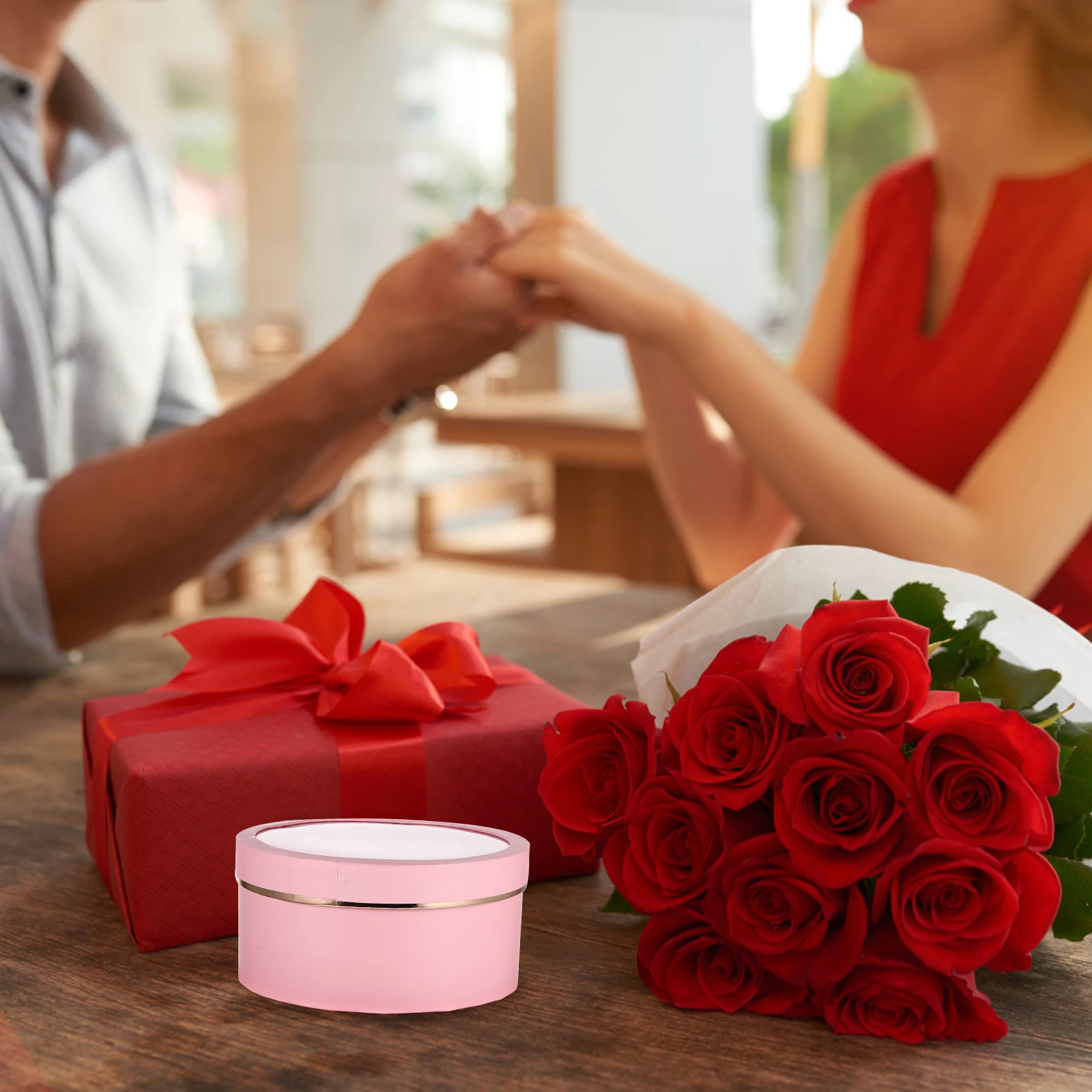 

2Pcs Flower Boxes for Arrangements Festive Floral Favor Boxes with Cover Ideal for Valentine Day Mother's Day Gift Giving