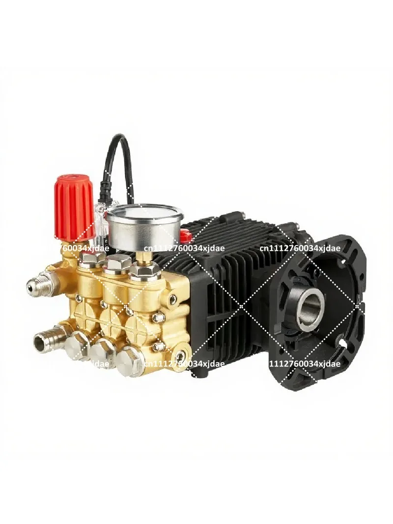 High Pressure Washer Pump Head Pure Copper Ceramic Plunger Pump Assembly for Car Wash Commercial Household Use