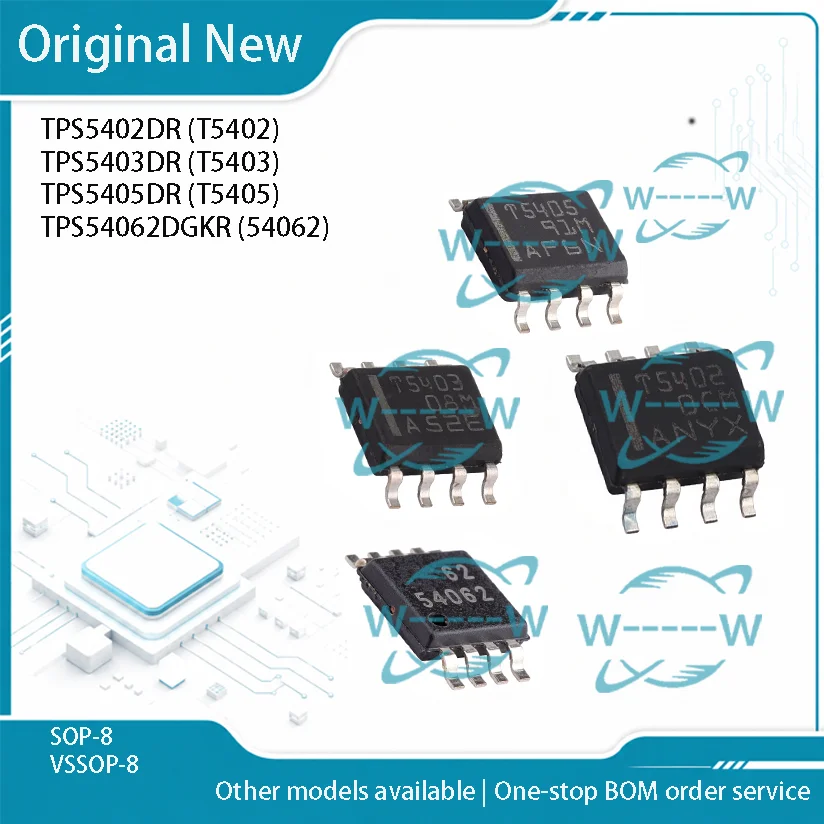 5-50 PCS)NEW TPS5402DR T5402 TPS5403DR T5403 TPS5405DR T5405 TPS54062DGKR 54062 TPS5402 TPS5403 TPS5405 TPS54062 IC CHIP