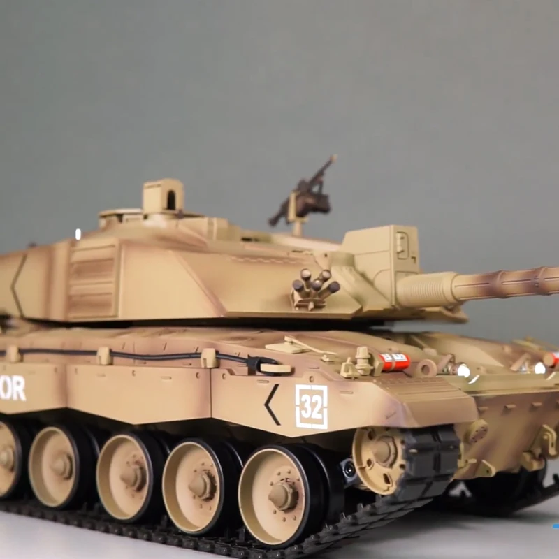 Henglong 3908-1 British Challenger II Remote Control RC Main Battle Tank Military Off-Road Model 7.0 System Battle boy Toy