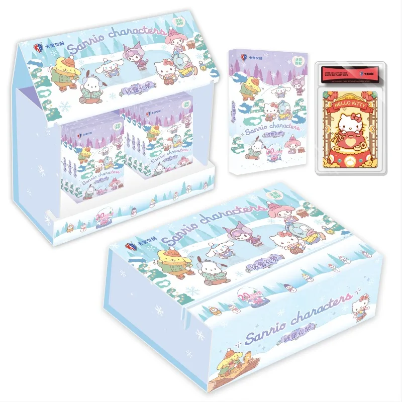 

KAYOU Sanrio Family: Snowy Wool Tributes Instant Print Card Holder Collectible Mini Cards Blind Box Merchandise