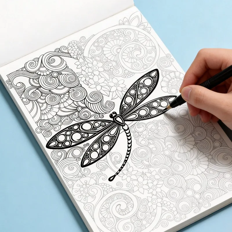 An Adult Decompression Graffiti Art Book, Healing Zen Mandala Coloring Picture Book, Animal/flower/elf and Other Themes, 24 Page