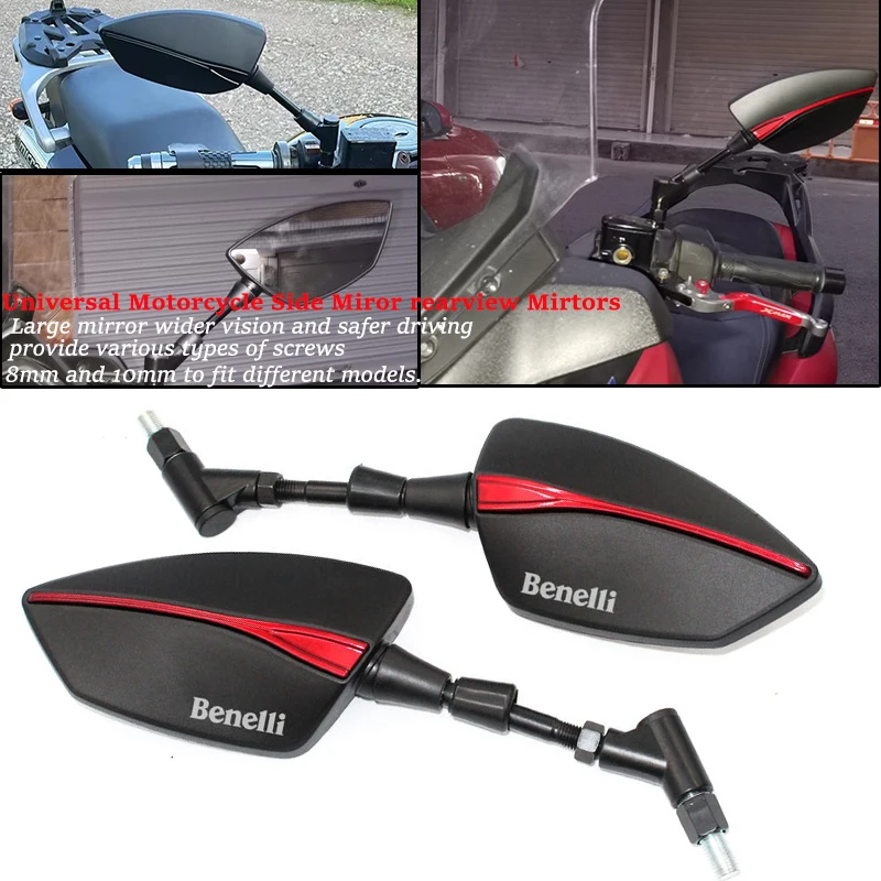 BENELLI TNT 125 135 TNT125 TNT135 502c Trk502 BJ600CS 752S BN600 BN 600i 302 251 Motorcycle Rearview Mirror Aluminum View Side M