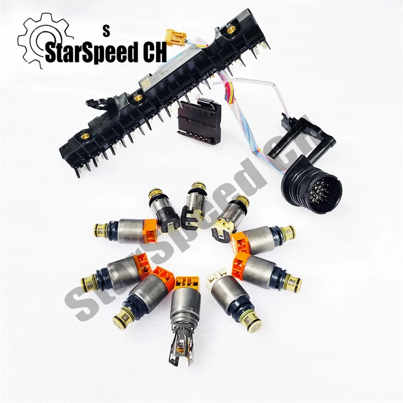 9HP48 9‑Speed Transmission Valve Solenoid with Harness Kit Fit For Land Rover Range Evoque Discovery