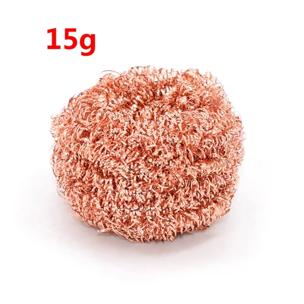 10 Chiếc Đồng Dây Kim Loại Xốp Chấm Bi Sắt Đầu Vòi Phun Bụi Xỉ Tẩy Làm Sạch Bóng Hút Thiếc Loại Mỏ Hàn Lưới Lọc