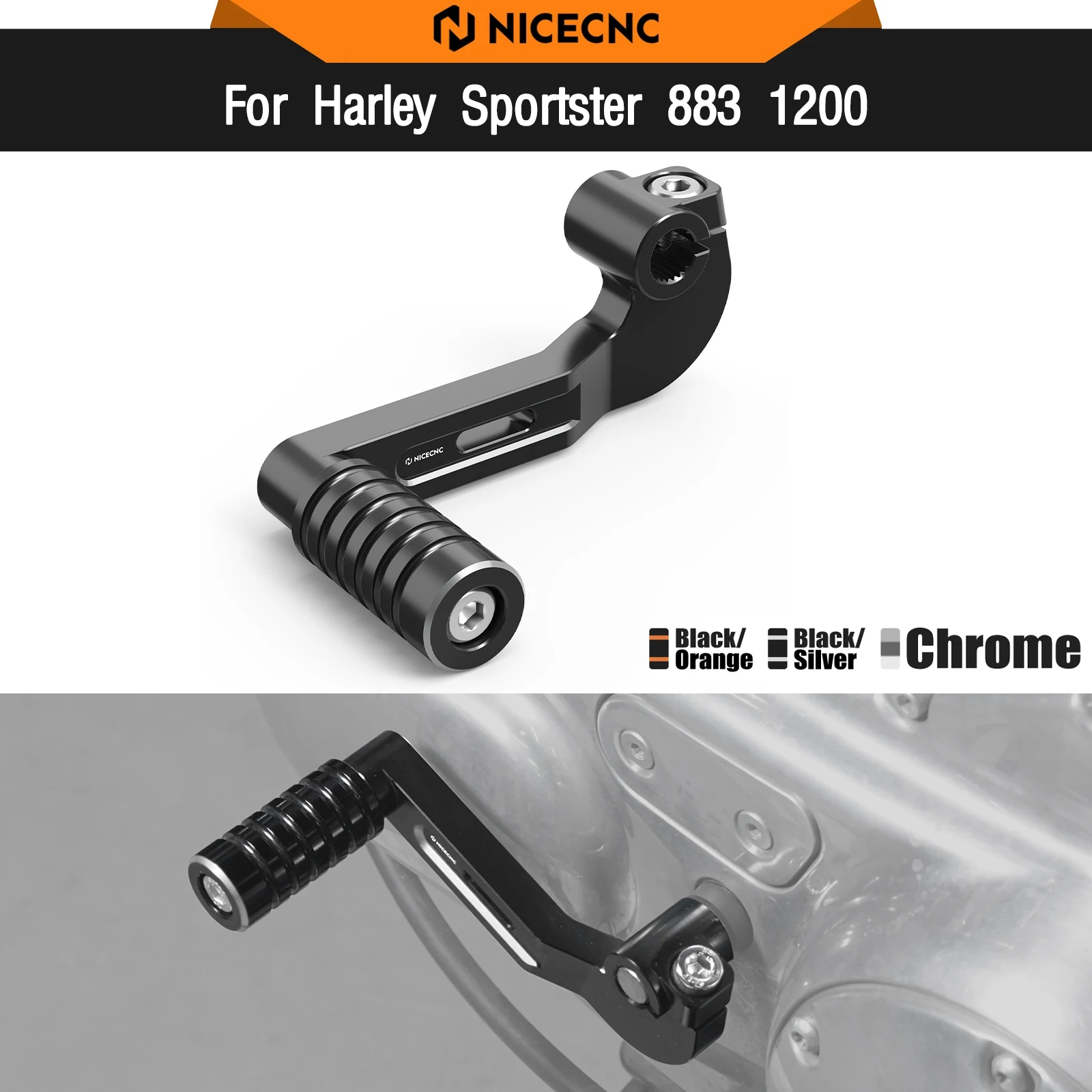 

For Harley Sportster 883 1200 Roadster XL883R Custom XL1200C Gear Shift Lever Iron 883 XL883N Iron 1200 XL1200NS XL1200X XL1200T