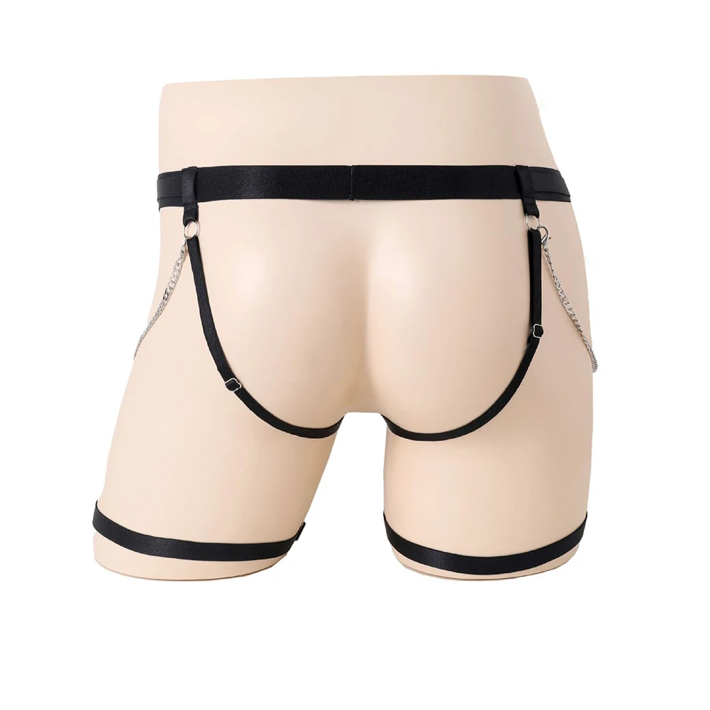 Sexy Men Suspenders Garter G-String Erotic Lingerie Male Sexy Underwear Open Hole Cock Ting Thong Sex Underpants Jockstrap Brief