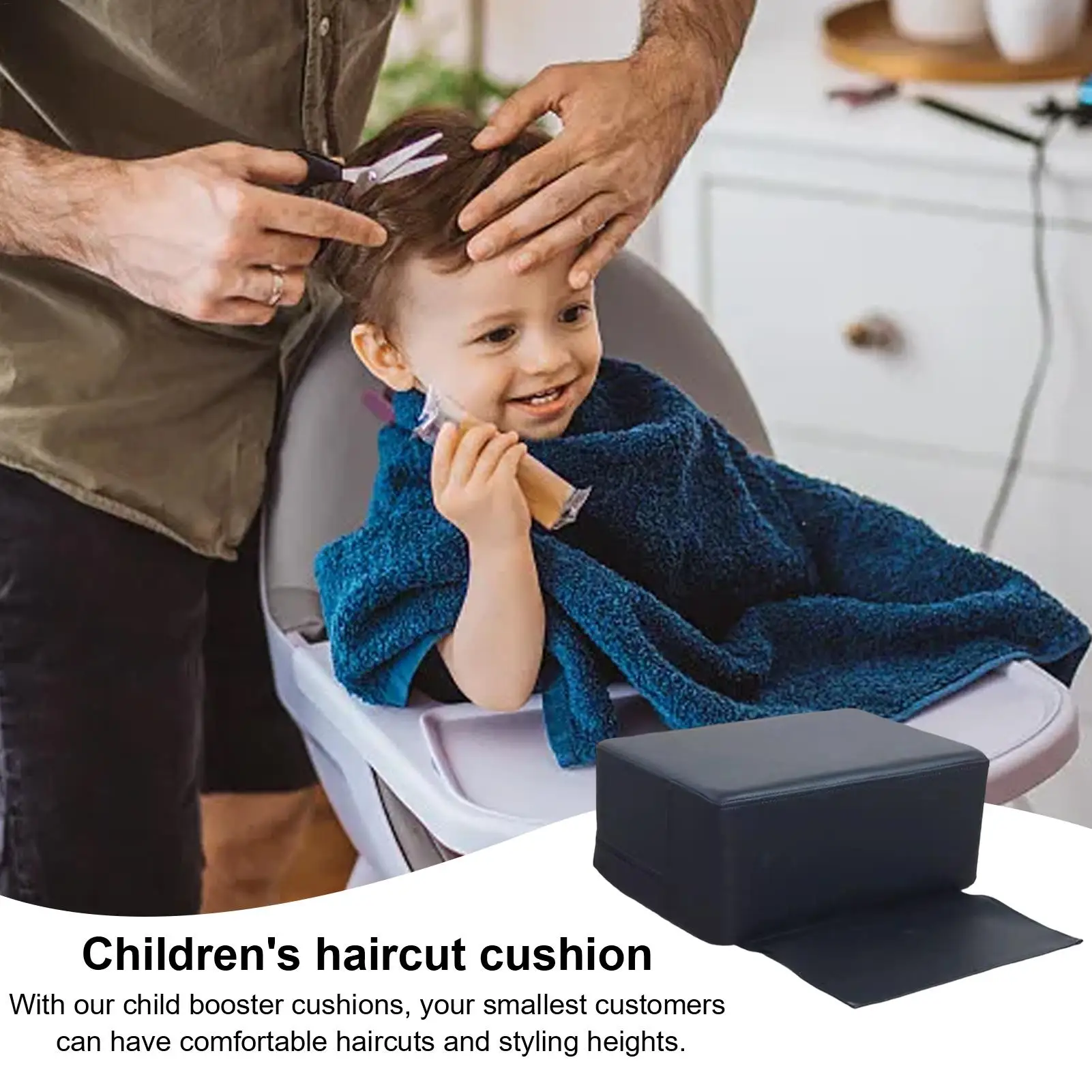 

Soft Child Booster Seat Children's Haircut Cushion Easy To Clean Thickened Hair Cutting Seat Equipment For Kids Hair Styling