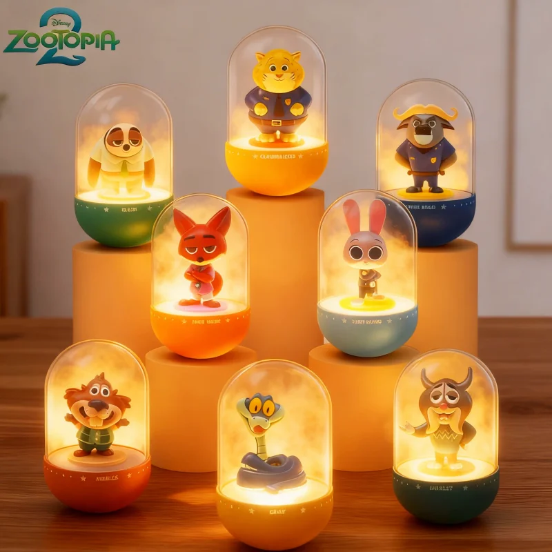 

Disney Zootopia слепая коробка ночник аутентичный периферийный фильм светящийся загадочный подарок для мальчиков и девочек подходит для фестивалей