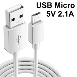 1M/2M/3M/5M/8M/10M/12M 5V 2.1A USB Micro caricatore di ricarica rapida cavo di sincronizzazione dati per telefono cellulare CCTV telecamera Monitor Power Bank
