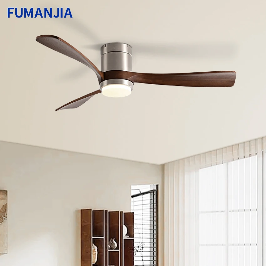 42 & 52 Inch Ceiling Fans: 3 Solid Wood Blades. Variable - Frequency Motor, Remote. 6 Speed, Quiet Operation. Ideal for Bedroom