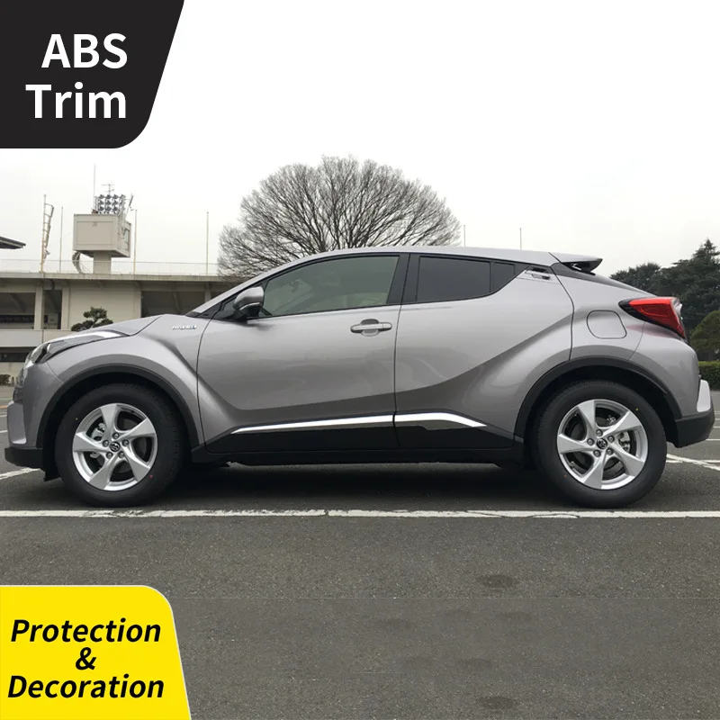 4 Pcs ABS Electroplated Door Body Trim for Toyota C-HR 2018 CHR High Quality Car Styling External Accessories