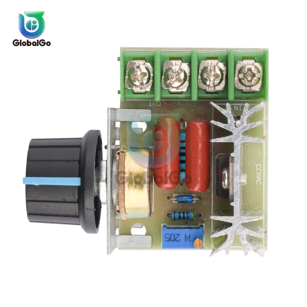 AC 220V 2000W SCR Voltage Regulator Dimming Dimmers Motor Speed Controller Thermostat Electronic Voltage Regulator Module