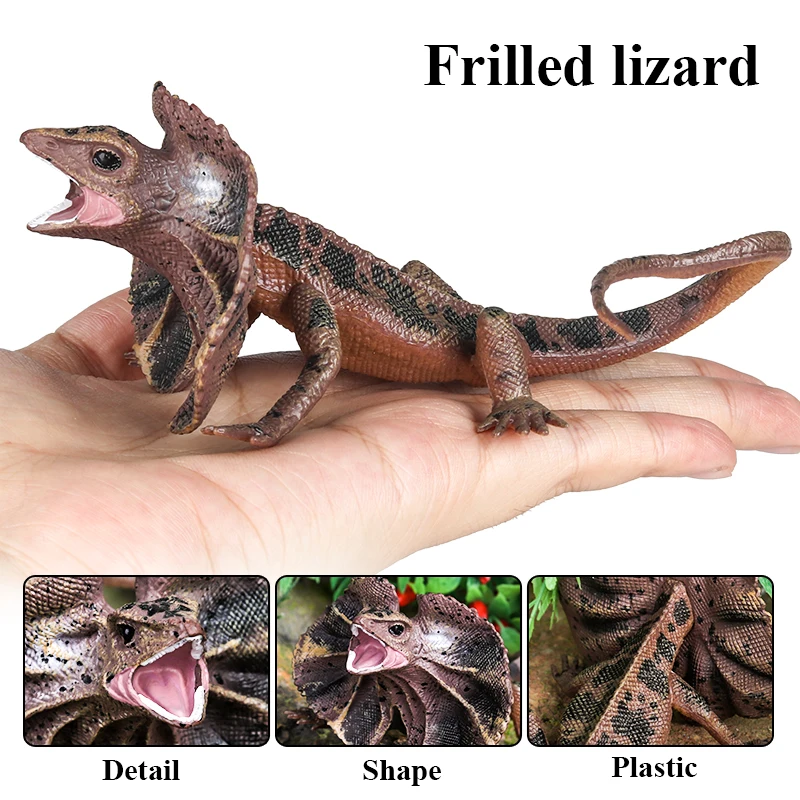 Oenux Reptil Tiere Wild Chamäleon Eidechse Lguana Thorny Teufel Gecko Action Figur Modell Figuren Bildung Spielzeug Für Kinder Geschenk – Detail 11