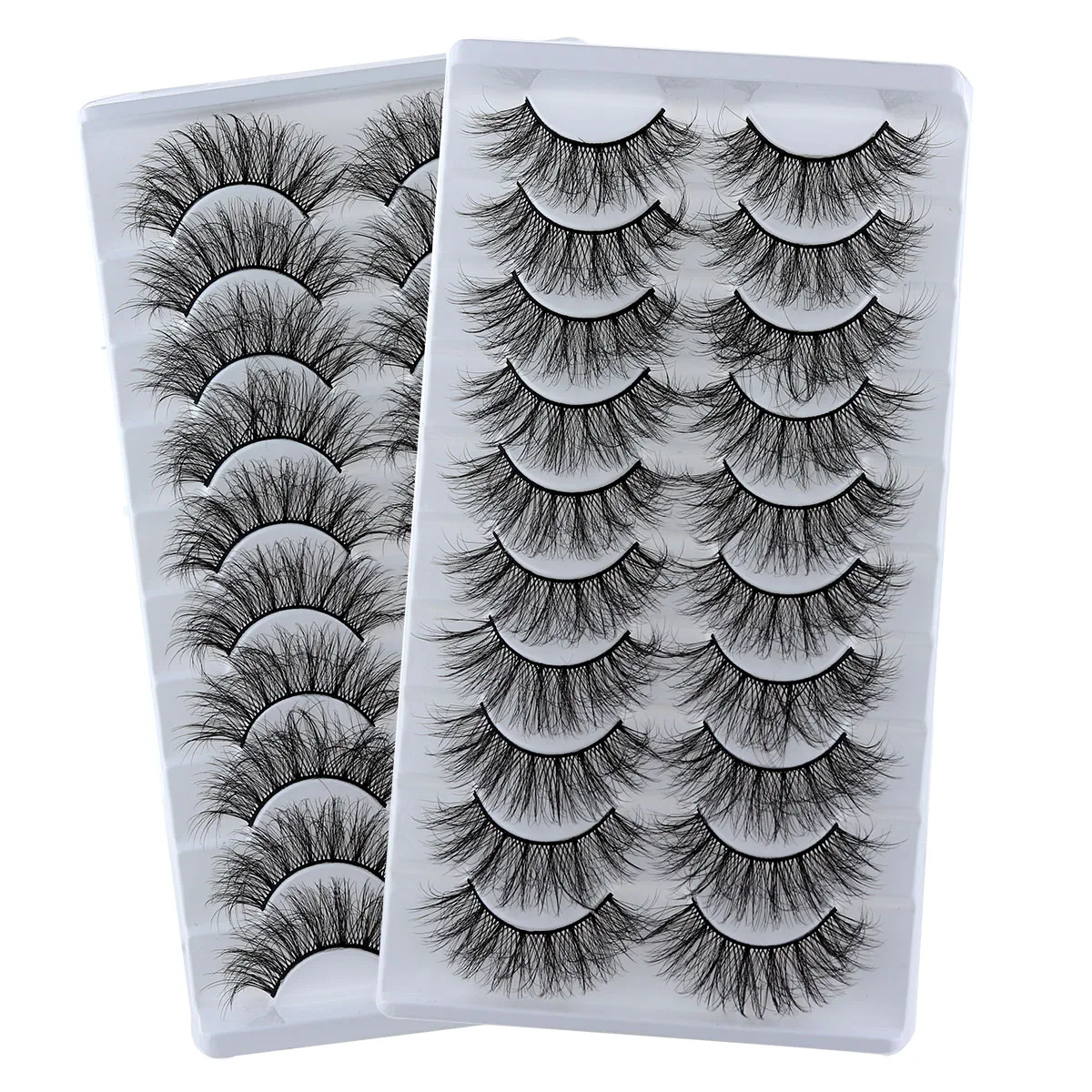 10 pairs natural long 3D mink false eyelashes fake lashes makeup kit Mink Lashes extension eye lashes short eyelashes