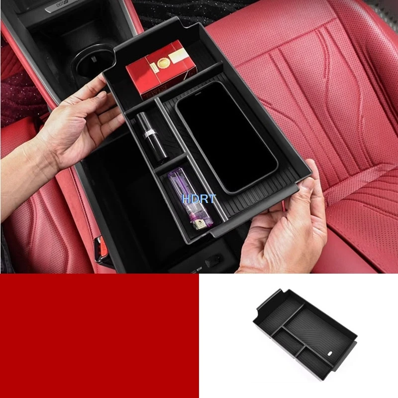 

Органайзер-контейнер для центральной консоли автомобиля Geely Zeekr 7 GT/007 GT 2025+ с крышкой и отсеками для хранения