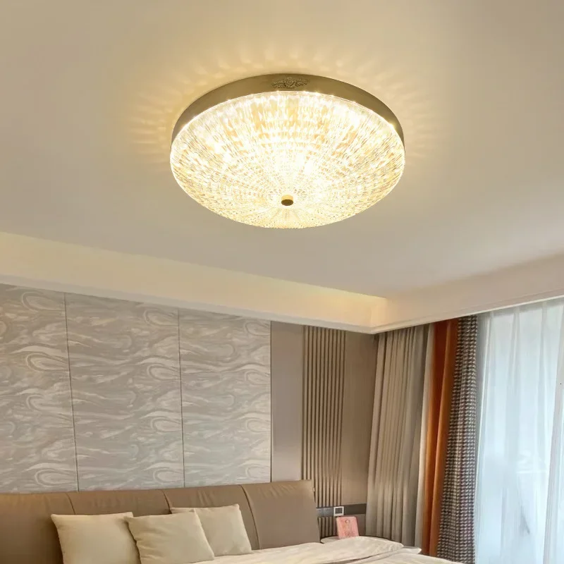 

Ultra Modern Ceiling Light Fixture in Copper Finish for Bedroom, Contemporary and Luxurious, Ideal Room Lighting Solution