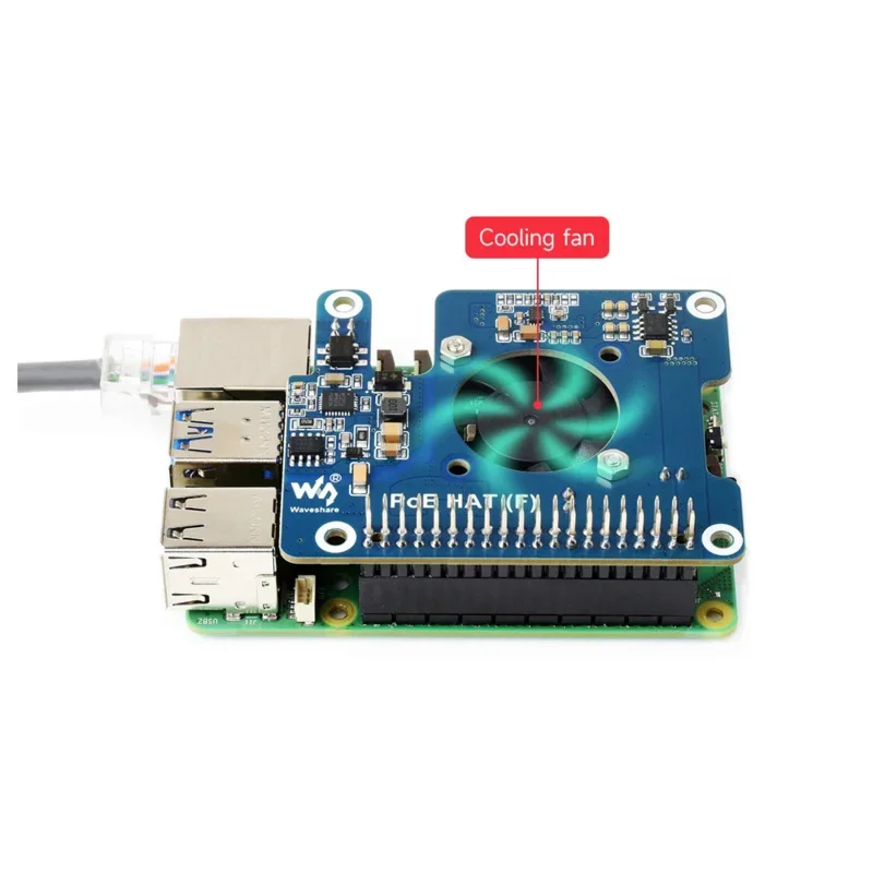 

5 в 12 В PoE для PI5 Raspberry Pi 5 Raspberry Pi RPI Power Over Ethernet модуль вентилятора Охлаждающий радиатор Плата расширения шляпа комплект 4 ГБ 8 ГБ ОЗУ