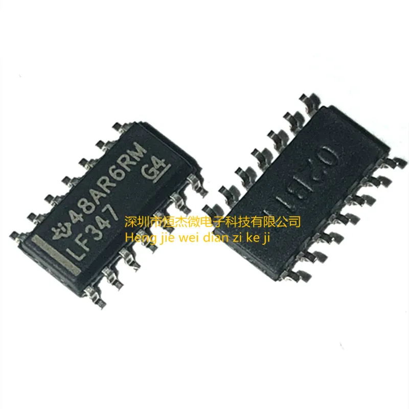 

50pcs/Brand new original genuine LF347 LF347DR patch SOP14 imported broadband JFET input quad op amp