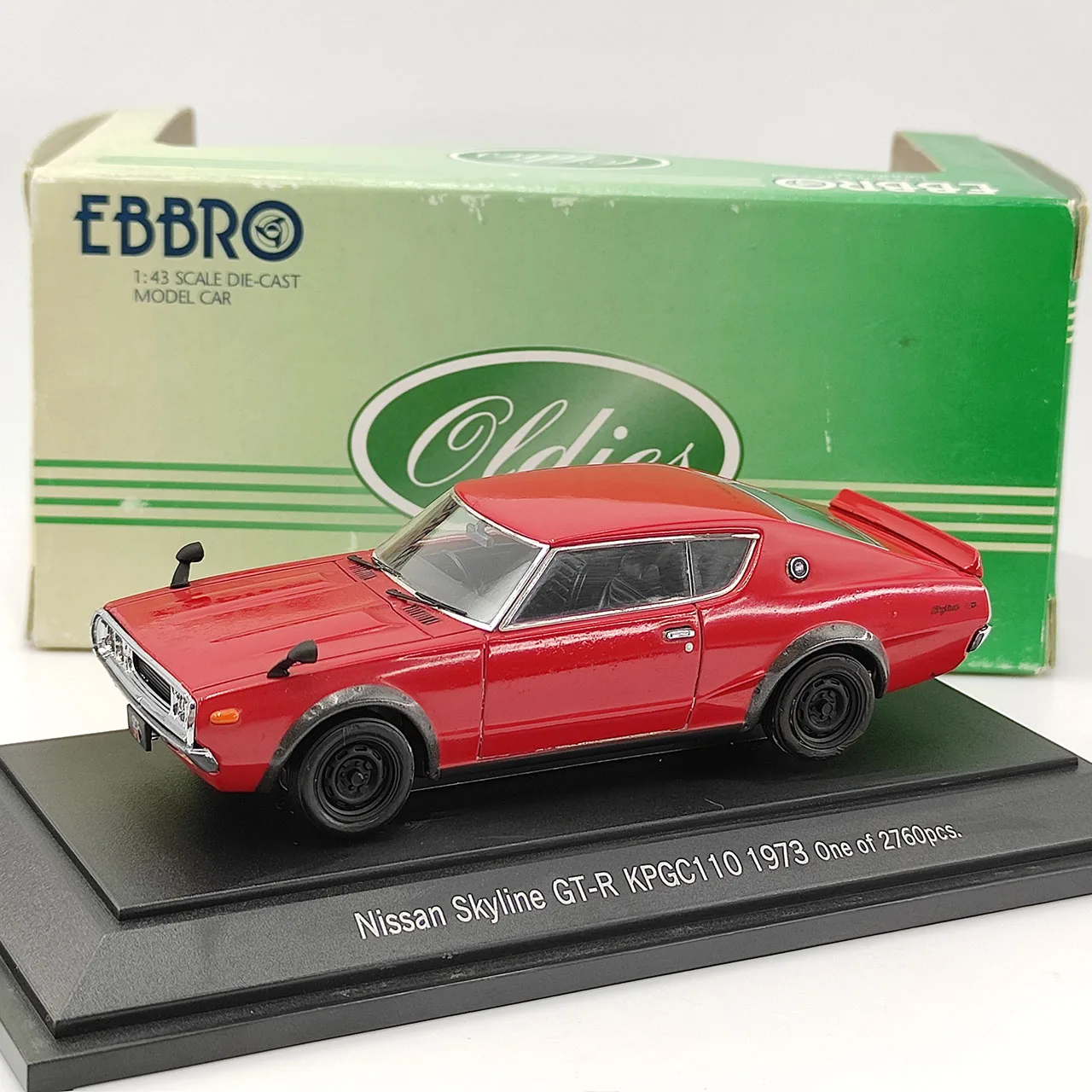 

Defective Diecast EBBRO 1:43 Scale SKYLINE GT-R KPGC 110 Alloy Car Model Collectible Toy Gift Souvenir Display Ornament