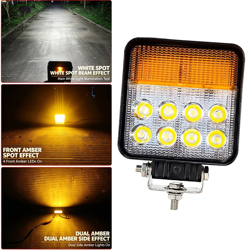 1PC 20W 12V-80V 4-Inch Multi-Function LED Forklift Light Combination Car Fog Lamp Waterproof White Headlamp