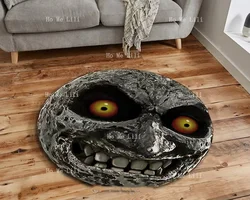 Zelda Majora’S Mask Moon Rug 3d Gaming Mat Horror Carpet Decor