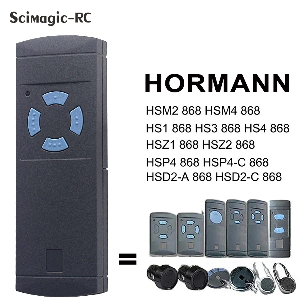 

Hormann Garage Remote Controller 100% Compatible With 868MHz Hormann HSE2 HSE4 HS1 HS2 HS4 HSM2 HSM4 Gate Door Opener