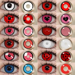 Bio-essence 1 Pair Halloween Contact Lenses for Eyes Cosplay Lenses Anime Lenses Anime Accessories  Lenses Black Lenses Red Lens