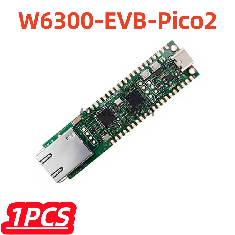 1Pcs/lot 100% New W6300-EVB-Pico2 Ethernet Development Board Kit Evaluation Board Dual Core RP2350