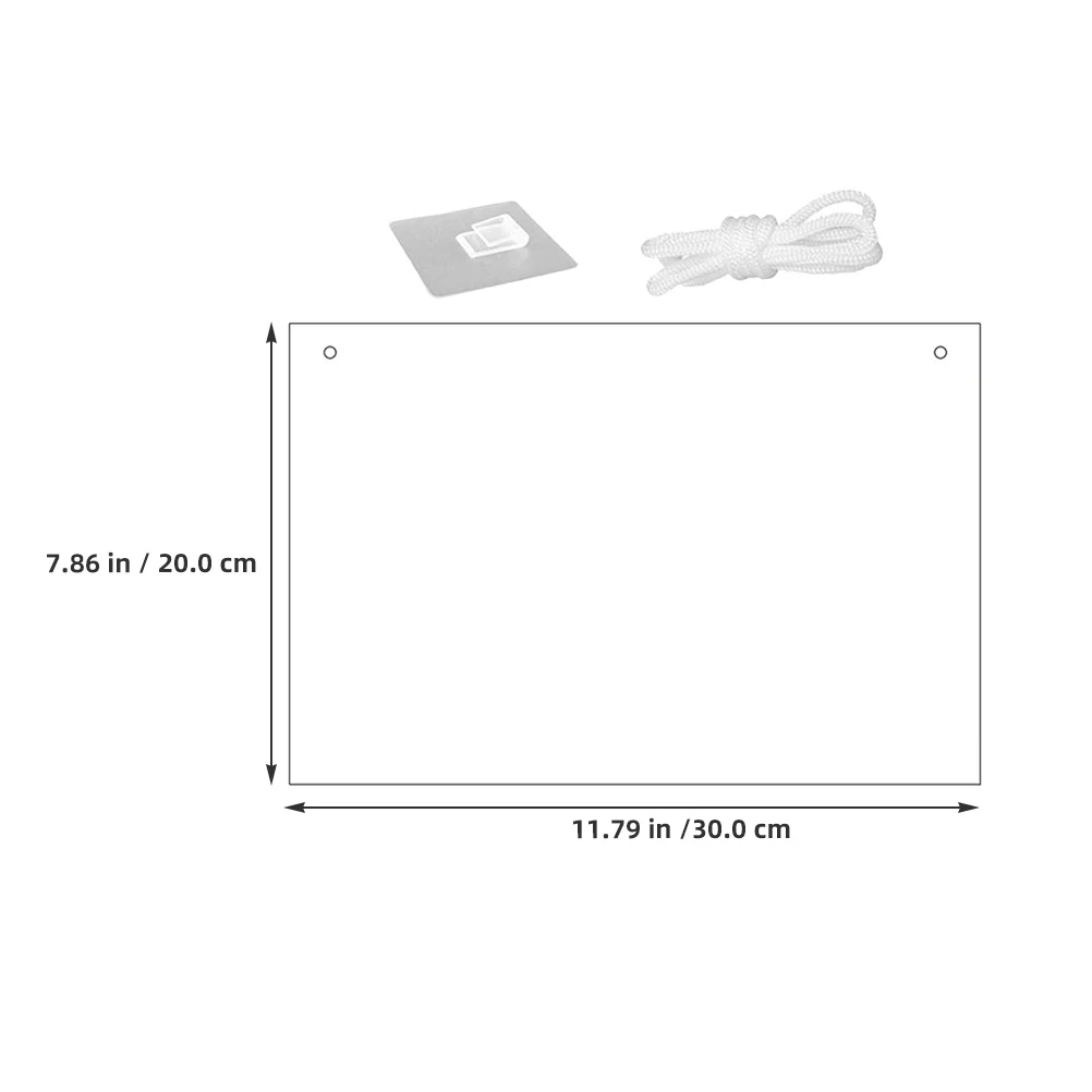 2pcs Dry Erase Board Clear Acrylic Writing Board For Office Home Desktop Wall Mount Portable Message Notetaking Planner Easy