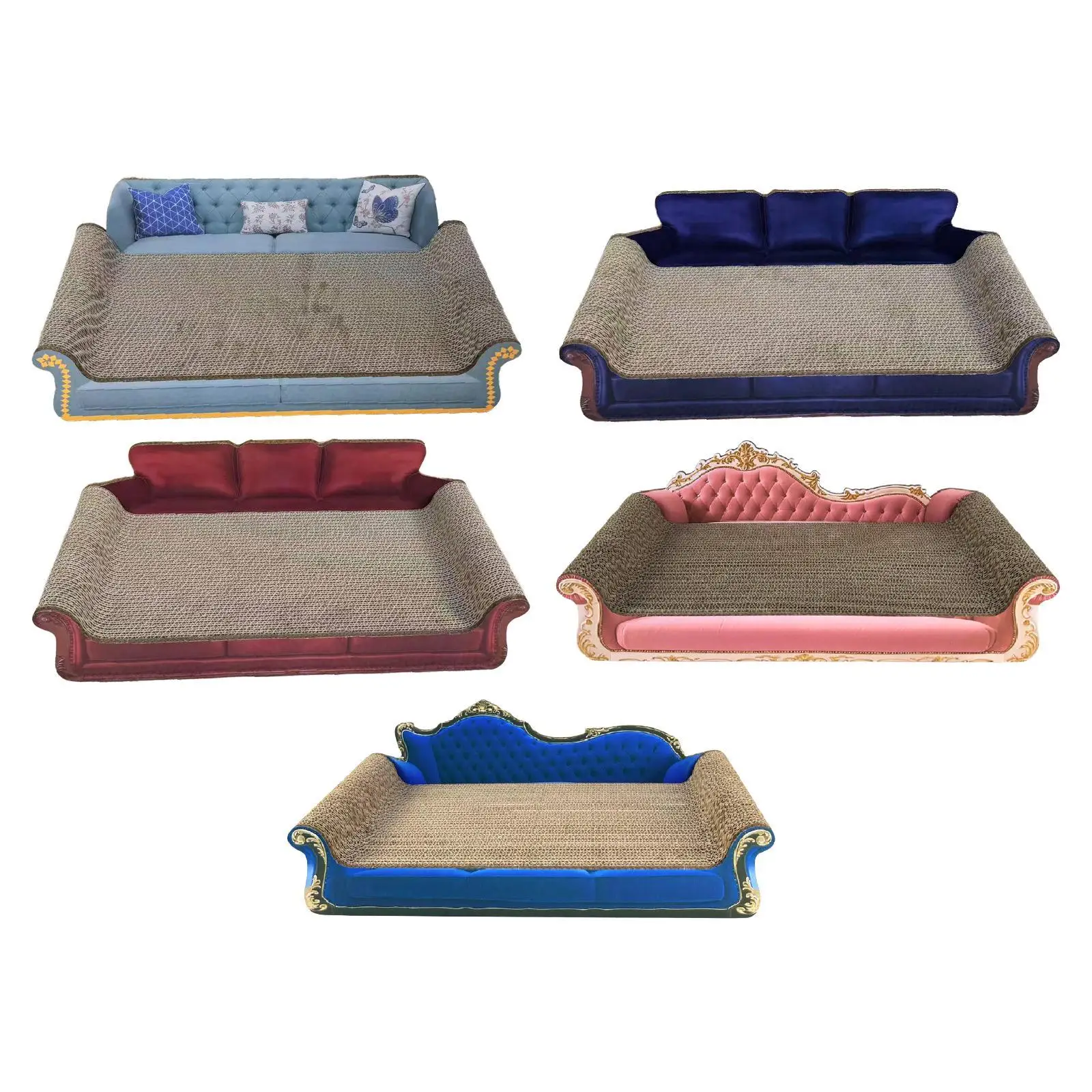 لوحة خدش للقطط، أريكة سرير للقطط، لعبة حماية للأثاث، سرير نوم للحيوانات الأليفة، وسادة خدش لراحة القطط #2