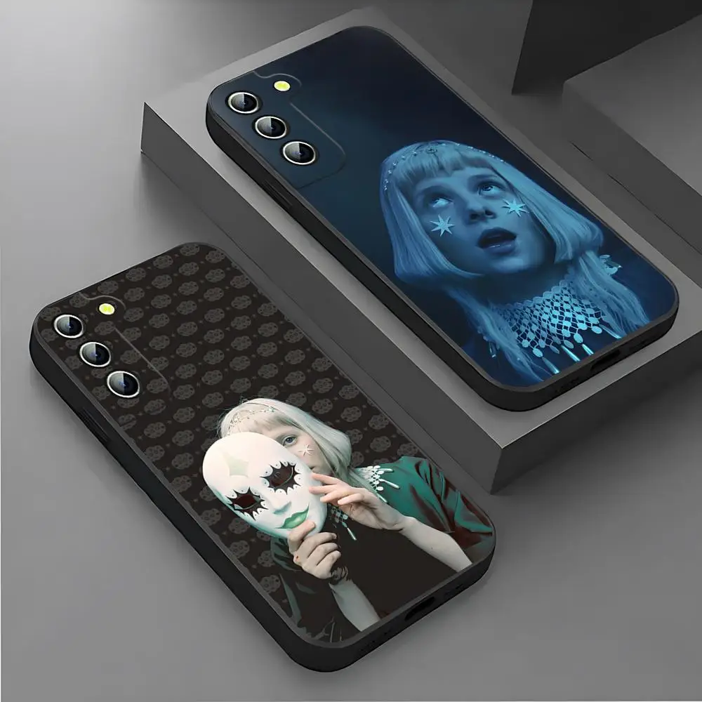 Singer Aurora Phone Case for Samsung S24 Ultra S22 S23 S20 Fe S21 Plus Galaxy A54 A34 A24 A53 Note 20 Back Cover